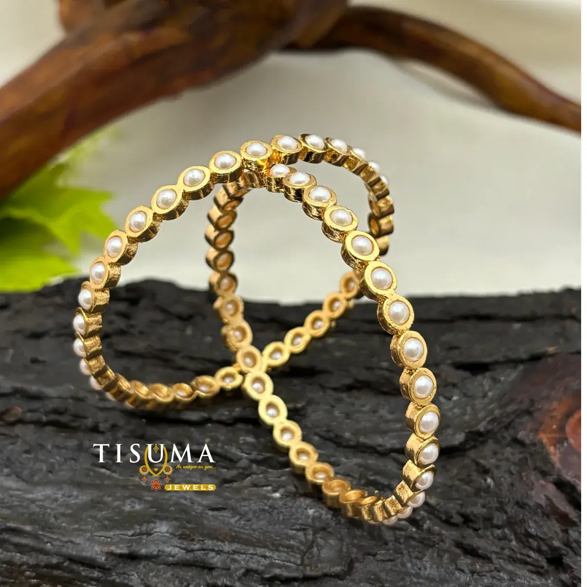 Pearl Eternity Sleek Bangles